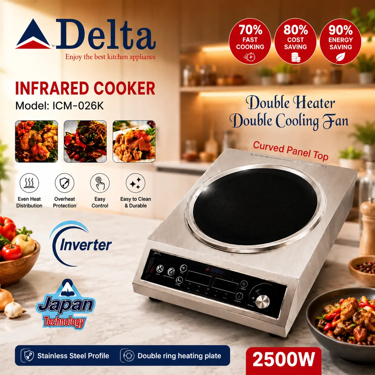 Delta Infrared Cooker ICM-026K