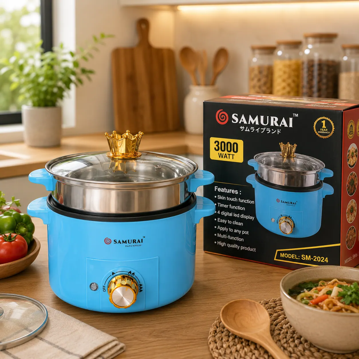 SAMURAI Multi-Function Electric Cooker