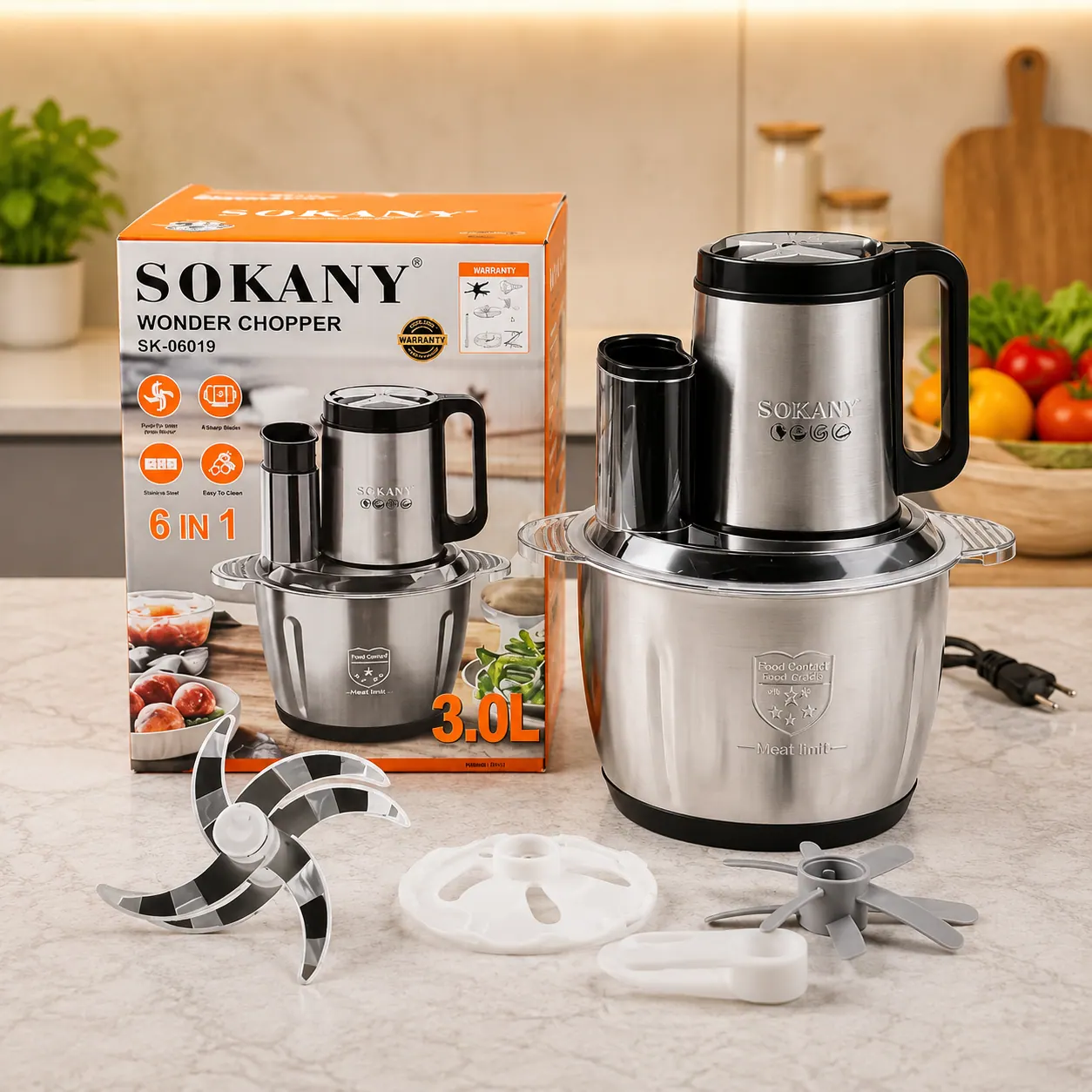 SOKANY 3L Wonder Chopper